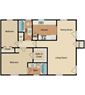 Two Bedroom Two Bathroom