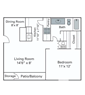 1 Bed 1 Bath