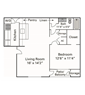 1 Bed 1 Bath