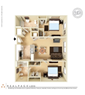 Two Bedroom Two Bathroom