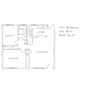 Two Bedroom One Bath