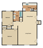 Two Bedroom One Bathroom