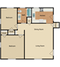 Two Bedroom One Bath