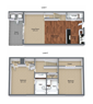 Two Bedroom Townhome Upgraded