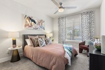 Longleaf at St. Johns Apartments | St. Johns, FL | Bedroom with Ceiling Fan