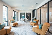 Experience relaxation in this contemporary lounge with stylish design.