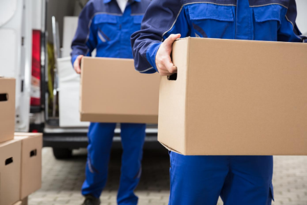 RentJax Moving Companies Movers carrying boxes