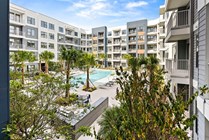 Ground Floor Resort-Style Pool |The Station at San Marco| Jacksonville, FL